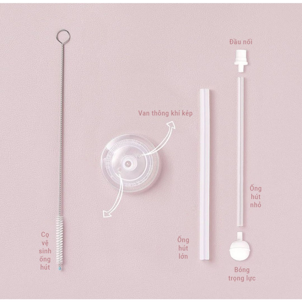 BỘ ỐNG TẬP HÚT KÈM BÓNG TRỌNG LỰC VÀ SET CỌ RỬA SPECTRA - ảnh phụ