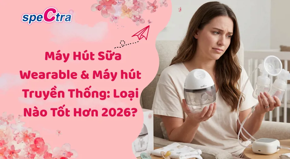 So Sánh Máy Hút Sữa Wearable và Máy Hút Sữa Truyền Thống: Loại Nào Tốt Hơn 2026?