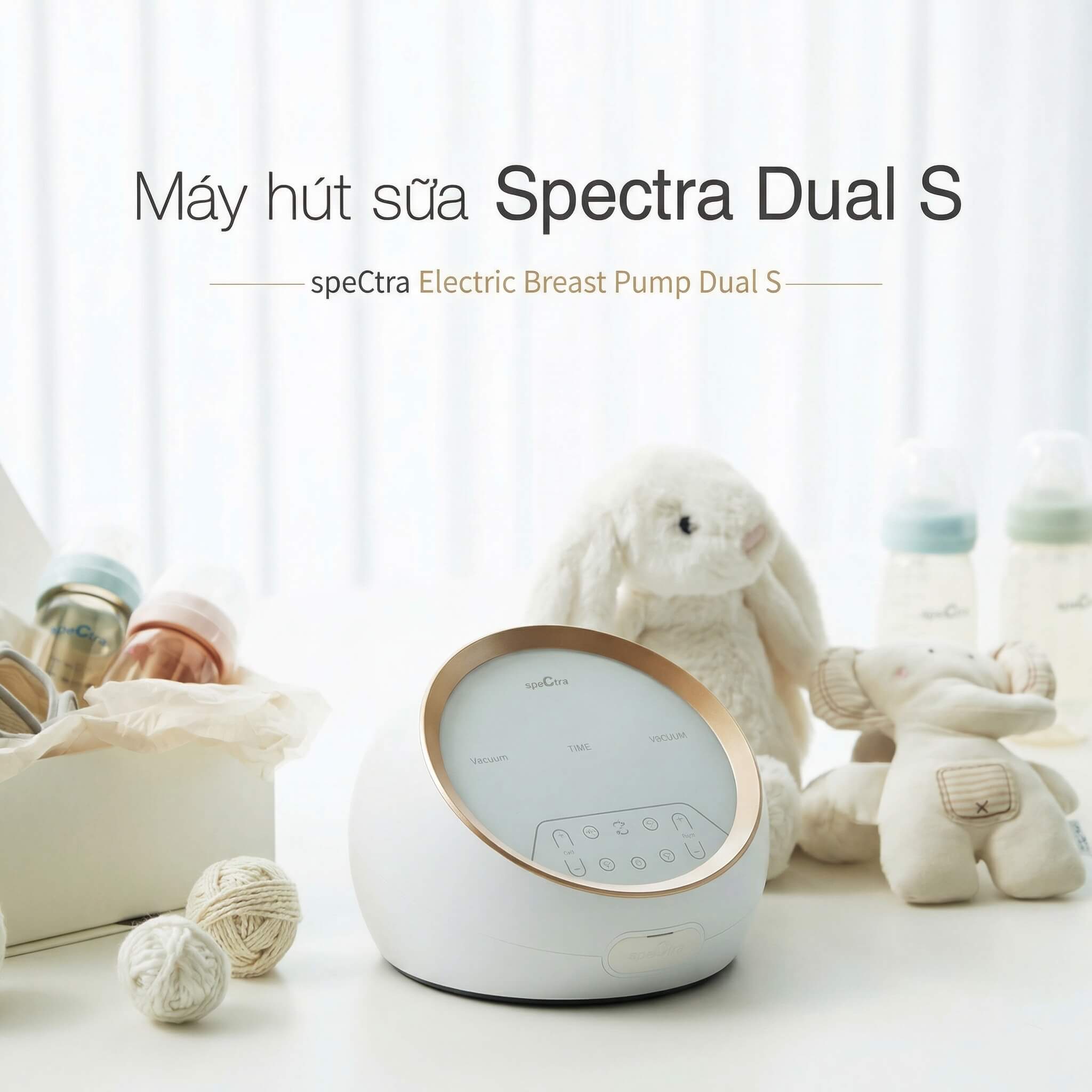 Máy Hút Sữa Spectra Dual S — Điện Đôi 2 Động Cơ Độc Lập, Chỉnh Riêng Từng Bên, Chuẩn Bệnh Viện - ảnh phụ
