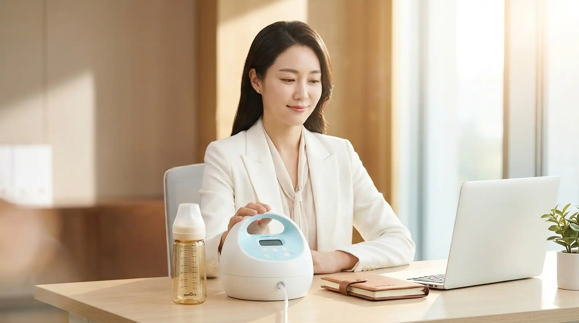Góc hút sữa văn phòng được setup chuẩn mực