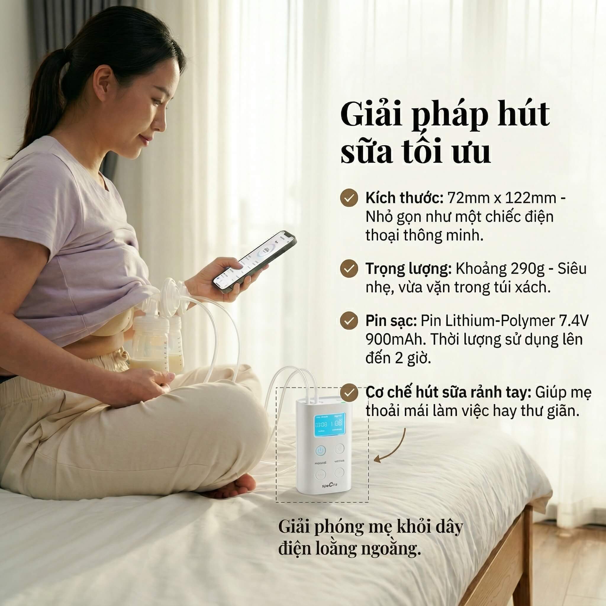 Máy Hút Sữa Spectra 9 Plus — Điện  | Di Động - ảnh phụ