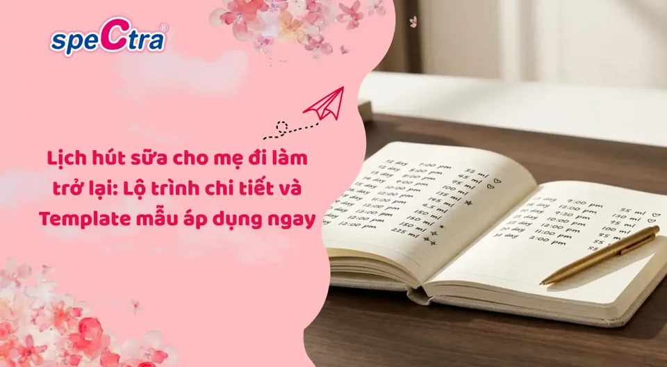 Lịch hút sữa cho mẹ đi làm trở lại: Lộ trình chi tiết và Template mẫu áp dụng ngay